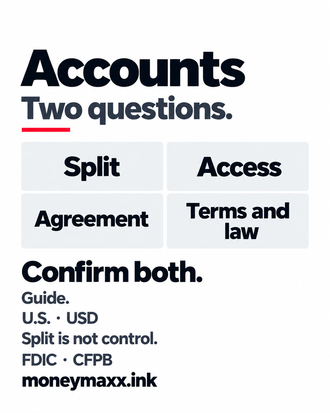 Joint or Separate Bank Accounts? Agree on Access Before Splitting Bills: comparison-infographic