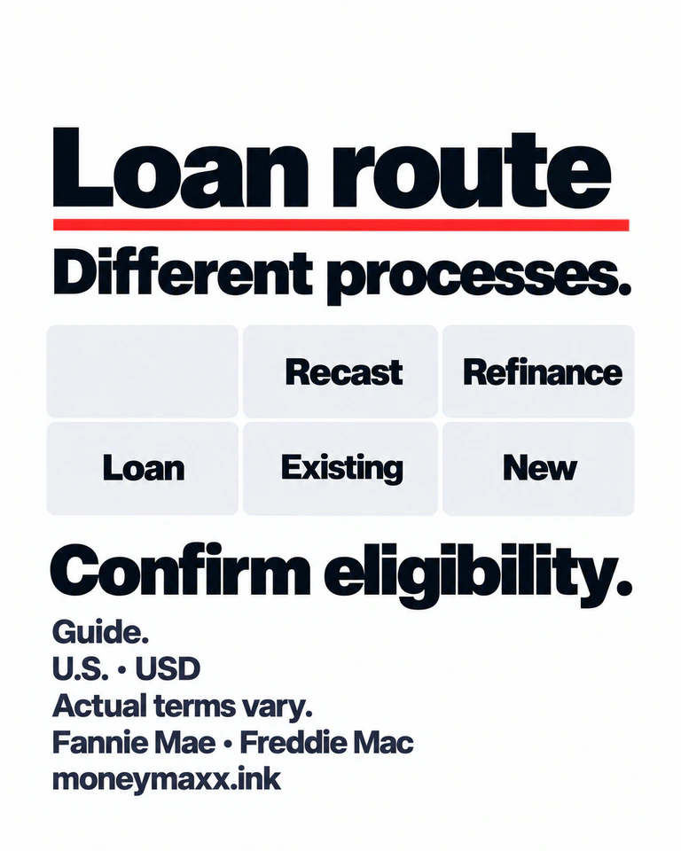 Recast or Refinance a Mortgage? Compare Payments, Fees and Cash: comparison-infographic
